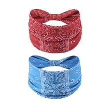 1-6 pièces Bandeau femme à motif cachemire, bandeau de sport bohème, accessoires pour cheveux pour festival, fête, vacances et usage quotidien toute l'année - Multicolore - Voir 20