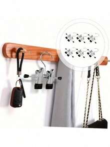 20/10/1pc Multi-Function Adjustable Clips, Back To School, Non-Slip Brushed Metal Pants Clips, Portable Shoe Drying Clips, Suitable For Clothing Stores And Home Use, No-Mark Clips - Multicolor - View 6