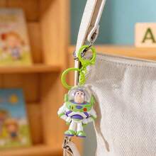 Disney Charm Toy Story Buzz Lightyear Pop Wing Ornament Retractable Wing Design For Backpack Key Hanging ABS Plastic Material (1 PC) - Multicolor - View 4