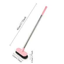 Long Handle Cleaning Brush, Perfect For Bathroom Cleaning. Its Sturdy Bristles Effectively Remove Stubborn Stains. Designed For Convenient Use, Keeping Your Hands Clean. Ideal For Deep Cleaning Toilets. - A - View 11