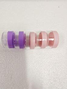 Set de 5 tarros de crema de colores de 10g de tamaño de viaje, contenedores de muestra de cosméticos hidratantes, tarros de viaje rellenables de plástico con tapas para loción, protector solar, cremas - Colores aleatorios - Multicolor - Ver 14