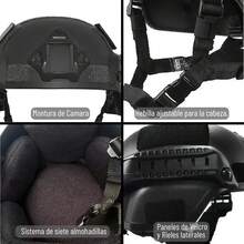Protective Helmet - Black-patch MX - View 8