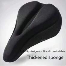 1pc Non-Slip Bicycle Seat Cover, Thick Shock-Absorbing Cycling Seat Cover, Suitable For Mountain Bikes, Commuter Bikes And General Use - Multicolor - View 8