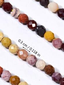 Yumfeel 3mm Natural Mookaite Jasper Facted Beads For Jewellery Making-Length 38cm About 110-115pcs Stone Beads DIY Necklaces And Rings - Egg Yolk Yellow - View 3
