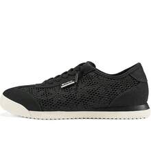 Skechers Women's Openwork Mesh Lace-Up Low-Top Casual Sneakers/Shoes - Black - View 2