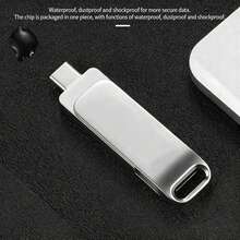 2TB 3-In-1 USB Flash Drive หน่วยเก็บข้อมูลภายนอก เข้ากันได้กับโทรศัพท์/IPod/คอมพิวเตอร์/IOS และ Android/PC - ดู 5