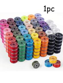 20 piezas/50 piezas/100 piezas Carretes de bobina pre-enrollados para máquina de coser, hilo de bobina para máquina de coser, bobina de costura mini simple, color aleatorio - Multicolor - Ver 12