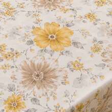 DOUBLE Sheet Set With Elastic 3 Pieces 100% Cotton, Pillowcase With Stick Stitch Detail Printed Bed Linen - Yellow Floral - View 4