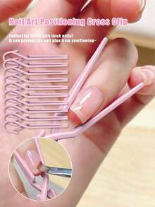 Pinces d'extension d'ongles en gel polymère Quick Build, Pinces d'extension d'ongles en gel polymère, Pinces d'extension d'ongles UV LED, Outils de nail art, Fournitures de nail art, 3/5/10/20 pièces Transparent, Rose, Violet Pinces d'extension d'ongles - Multicolore - Voir 2