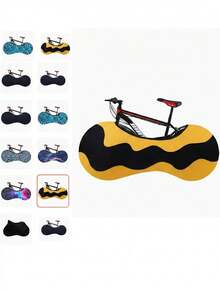 Bicycle Cover - Dust-Proof Tire Protector, Suitable For Mountain Bikes, Road Bikes And Hybrid Bikes. Black, Suitable For Indoor And Outdoor Use, Easy To Maintain And Durable. - Multicolor - View 5