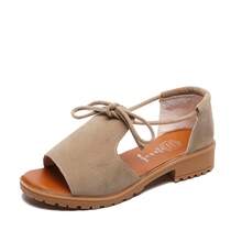 Women Flat Sandals - Black - View 7