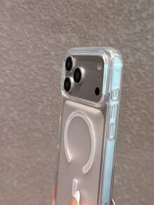 極簡壓克力磨砂透明磁吸手機殼，適用於 iPhone 17 Pro Max/17 Pro/17/16 Pro Max/16/16 Pro/16 Plus/15/15 Pro Max/15 Pro/15 Plus/11/12/13/14 Pro Max/12 Pro/12 Pro Max/13 Pro/13 Pro Max/7 Plus/14 Pro/14 Pro Max 硬殼 - [透明]-磨砂 - 查看 8