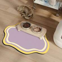 1pc, Pet Mat, Suitable For Cats And Dogs, Quick-Drying And Water-Absorbing, Nordic-Style Indoor Floor Mat, Floor Pet Mat, Playful Pet Design, Durable Pet Mat, Available In Multiple Colors. - Multicolor - View 5