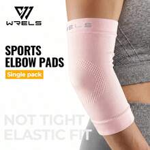 1 Pair Of WRELS Knitted Elbow Pads, High Elasticity For Snug Fit, Fitness Accessory, Elbow Pads For Women, Elbow Support, Sports Elbow Pads, Roller Skating - Multicolor - View 8