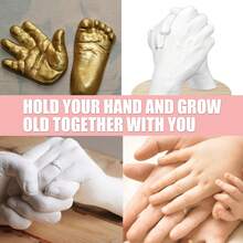 3D Hand Casting Kit, DIY Children's Day Keepsake, Mother's Day Gift, Valentine's Day Anniversary, Suitable For Couples And Families, DIY Plaster Casting Mold Set For Making Unforgettable Keepsakes (New And Old Styles Randomly Sent) - A - View 4