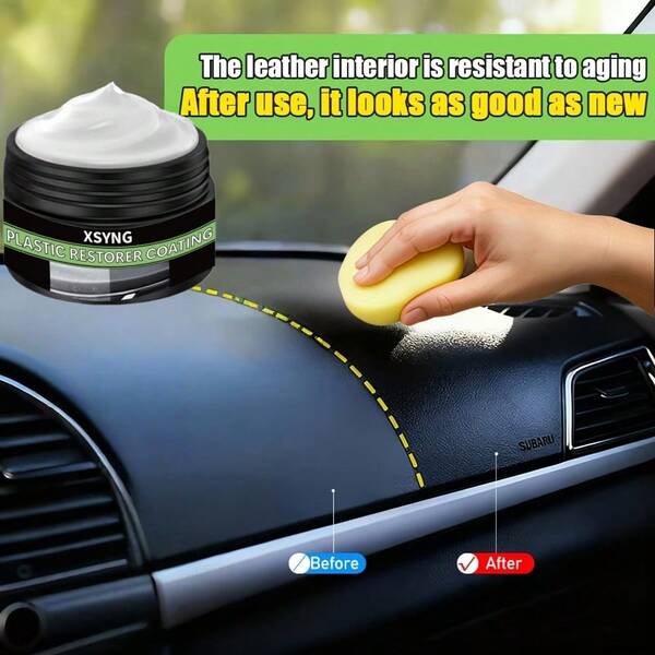 Plastic Refurbishing Agent, Ultimate Repair Tool For Car Seats, Easy To Rejuvenate Aging Interiors, Easy To Operate, Plastic Repair