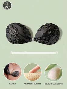 1pc Women's Lace Invisible Bra With Transparent Straps, Suitable For Wedding Dress And Evening Gown - Multicolor - View 20