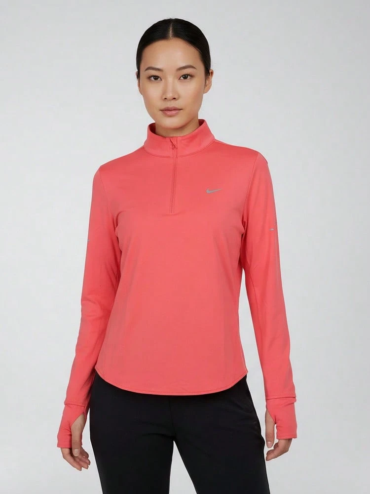 Nike Women's AS W NK SWIFT DF UV HZ TOP Long Sleeve Knit Collar T-Shirt THQ0500-897 - Pink - View 1