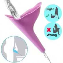 2pcs Portable Silicone Female Urination Device, Foldable Reusable Female Standing Urinal Funnel With Storage Box, Compact Travel Urinal, Suitable For Camping, Hiking, Outdoor Personal Hygiene Accessory - Multicolor - View 5