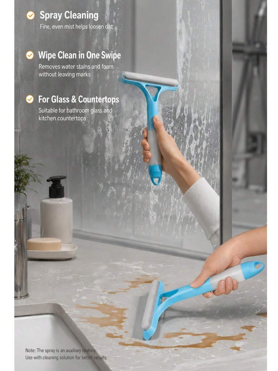 Semprotan Pembersih Dua Sisi 3-in-1 dengan Nozzle, Pembersih Serbaguna Netral, Cocok untuk Minyak Dapur, Kerak Kamar Mandi, Permukaan Rumah dan Pembersihan Asrama, Semprotan Penghilang Minyak yang Mudah Digunakan di Rumah