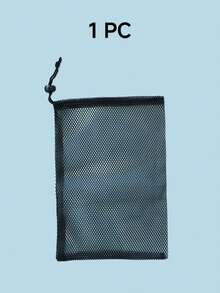 1PC Mesh Beach Storage Bag, Shell Pattern Zipper Tote Bag, Adjustable Shoulder Strap Breathable Net Organizer, Sand Toy & Swim Gear Storage Pouch, Portable Travel Camping Beach Bag, Lightweight Washable Outdoor Carry Bag, Summer Gift For Family - Multicolor - View 9