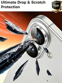 MIGAE 3pcs - Clear Camera Lens Protector Film For IPhone 17/16/18 Pro/18 Pro Max/16 Plus/17 Pro Max/16 Pro Max/15 Pro Max/14 Pro Max/13 Pro Max/12 Pro Max/11 Pro Max, Tempered Glass High Definition Independent Anti-Scratch Camera Protector Case Accessory - Clear - View 4