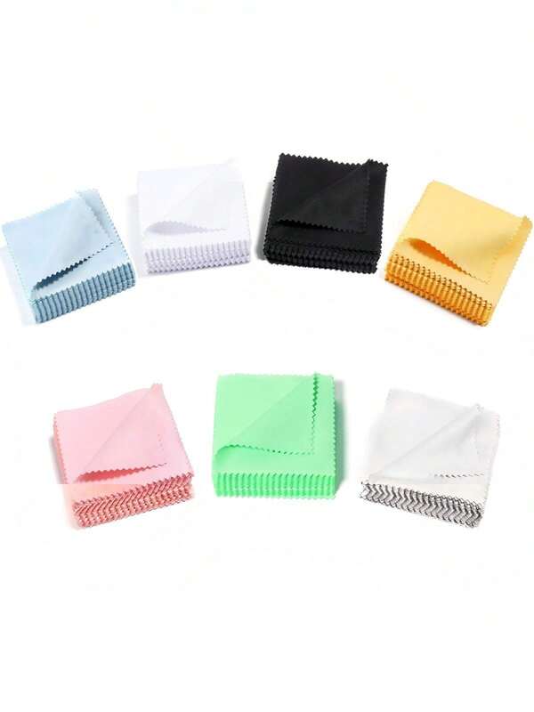 50-Piece Jewelry Gold And Silver Cleaning Cloth, Silverware Polishing Cloth, Gold Platinum Small Polishing Cloth