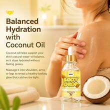 KOEC 1pc Juicy Pineapple Glow Oil - Sweet Fruit Scented Body Moisturizer, Soothing Massage Essential Oil For Silky Smooth Skin, Summer Essential,Formulated As A Hydrating Body Oil, It Deeply Moisturizes And Nourishes For Glowing, Radiant Skin - 多色 - 查看 4