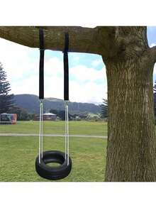 1/2/4pcs Sangles de suspension pour balançoire d'arbre robustes avec mousqueton (Taille 8 avec écrou), Sangles de hamac résistantes aux intempéries et faciles à installer, Convient pour suspendre l'équipement de camping et les sacs de sable, Accessoires d'extérieur, Cadeau de la fête des pères, Essentiels de camping - Noir - Voir 5