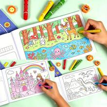48-Page Children's Coloring Book: Coloring And Tracing, Clear Lines And Vibrant Patterns, Fun Doodle Painting Educational Toy, Perfect Birthday/Holiday Gift For Beginning Artists - 1 Random Book - 查看 10
