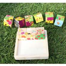 10pcs Plain Wooden Tray Set, Suitable For Painting, Dyeing And Customization, Fits Display, Handmade Crafts, Art Creation And Puzzle Making, Blank Base With High Versatility - Multicolor - View 3