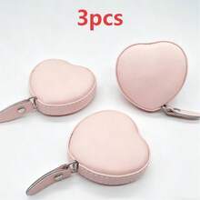 5/3/1pc Retractable Tape Measure, Body Measurement Tape, Sewing Soft Ruler, Suitable For Fabric Cutting, Handmade Weight Loss Measurement, 59.06 Inches (1.5m) Double-Sided - Pink - View 13