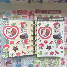 1/9 張韓式甜美酷感可愛卡通動漫貼紙，DIY 裝飾貼紙，適用於計畫本、日記本、剪貼簿 - 彩色 - 查看 3