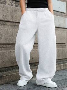 3pcs/Pack Boys' Casual Sports Personalized Wide Leg Straight Long Pants, Spring/Autumn/Winter - Multicolor - View 4