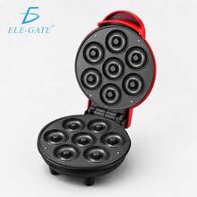 Máquina para Mini Donas Compacta 18*14*9cm Voltaje Universal 110-220V, Molde Antiadherente para Desayunos Postres y Detalles de Regalo - Rojo - Ver 7