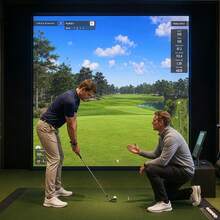 Golf Simulator Impact Screen, HD Projection Golf Hitting Screen With Grommets & Bungee Cords, Heavy Duty 300D Polyester Practice Screen With Storage Bag For Home Indoor & Outdoor Golf Training - 9.8 x 9.8 ft - View 4