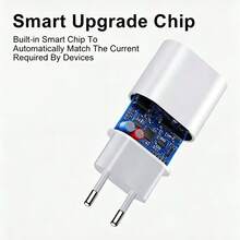 20W PD USB-C EU 插頭電源適配器，兼容 與 系列，適合居家、辦公與旅行充電 - 查看 4