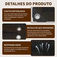 Malla Sombra Para Jardín Girasol Feliz 90% Negro de 5x6m Con Protección y Borde Reforzado - negro - Ver 3