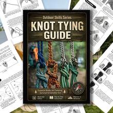40-Page Comprehensive Outdoor Knot Tying Guide From Beginner To Advanced! Step-By-Step Illustrated, Covering Camping, Survival, And Daily Life Practical Knots, Solving Pain Points Of Beginners Not Knowing How To Tie Knots, Unstable Knots, And Helplessness In Outdoor Emergencies, Portable And Easy To Carry, Suitable For Outdoor Travel And Home Life. - A - View 5
