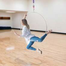 30Kn Stainless Steel Aerial Yoga Ring - Home Gym Ceiling Bracket - Default - View 1