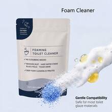 Toilet Foam Cleaner, Bathroom Cleaner, Foam Toilet Cleaning Powder, Removes Limescale And Loose Stains, Eliminates Odors, Foam Toilet Cleaner Can Remove Limescale And Help Loosen Stains, While Keeping Your Toilet Fresh, Removes Limescale And Helps Loosen Stains, While Keeping Your Toilet Fresh, Observe The Foam Working - Millions Of Bubbles Change Color While Cleaning, Let The Foam Sit For 5 Minutes, Results May Vary Depending On Toilet Design, For Stubborn Stains, Use A Brush - Shape - View 10