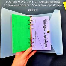 1pc Transparent Frosted A6 Envelope Binder, Envelope Storage Book, Money Saving Plan Book, Cash Envelope Storage Folder, Budget Planning, Weekly & Monthly Financial Tracking, Savings Budget Binder With Cash Envelopes - Shape - View 11