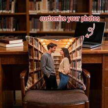 DIY Photo Custom Pillow Case Cushion Cover Furnishing Sofa Couch Lounge Bedding Household Christmas Halloween Thanksgiving Anniversary Home Accent Room Decor Bed Bedroom Living Space Holiday Gift Birthday Housewarming Party Celebration Couples - Multicolor - View 5