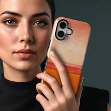 Mark Rothko Phone Case Abstract Modern Art Protective Phone Case Compatible With IPhone 17 16 15 14 Pro Max Plus 13 12 11 - Orange - View 3