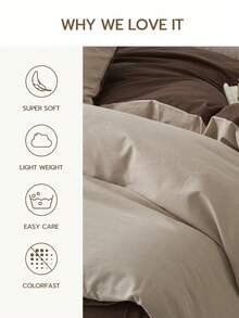 3pcs 100% Polyester Duvet Cover Set (1 Duvet Cover And 2 Pillow Shams), Modern Style Home Bedding Set, Suitable For All Seasons - Multicolor - View 2