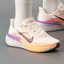 Nike Pegasus 42 Women's New Road Running Shoes - Pink White/Orange Purple - View 3