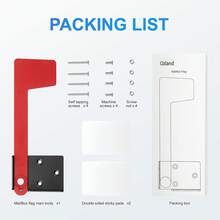Ozland Professional Mailbox Flag, Galvanized Steel Mailbox Replacement Flag Kit, Upgrade Sinking-Fixed Design And Multiple Installation Methods, For Metal, Brick, Stone, Wood And All Other Surfaces - ColorA - View 4