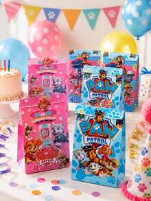 Paw Patrol 6/12/24入 汪汪隊立大功 粉色 Skye 主題糖果紙袋 生日派對裝飾禮品袋 包裝紙袋 - 卡通 - 查看 5