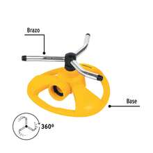 TRUPER KIT 2 PC-3-Arm Rotary Sprinkler With Plastic Base, Pretul - View 3