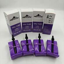 MOTSUV 4入輕量 TPU 內胎 700x30-45C 公路車內胎 鋁合金 Presta 氣嘴 45/65/85mm 超輕量防刺 - 紫色 - 查看 8
